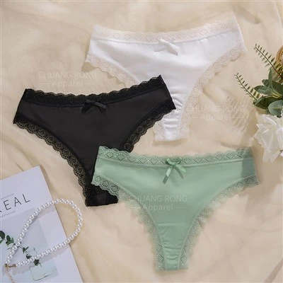 Nouvo franse dantèl taye ti fi kilòt dous sexy espò style koton rèspirant konfòtab * 页面网址 nouvo-franse-dantèl-taye-ti fi-panties-s